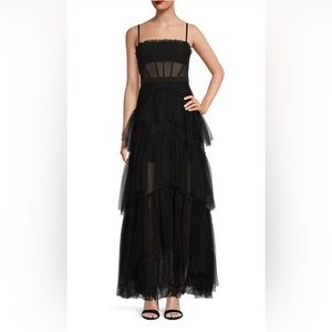 Tiered tulle corset dress - BCBG inspired